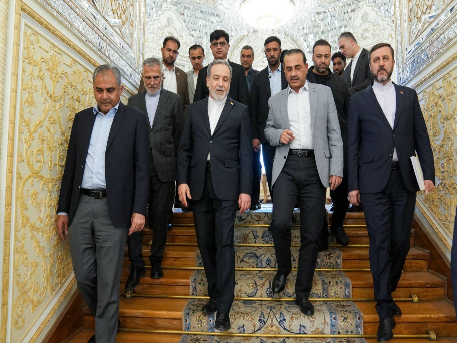 Pakistan's Army Chief, Asim Munir, alongside Iranian officials during diplomatic engagements in Tehran amid ongoing regional consultations. (Image Source: Iranian state media)