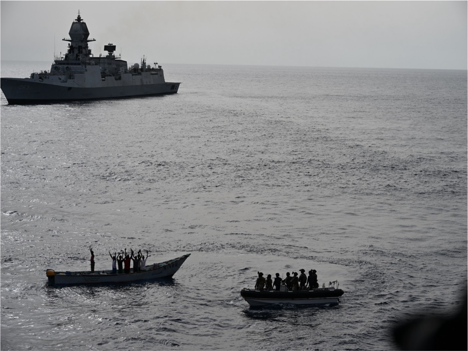 INS Kolkata foils suspected piracy attack in Western Indian Ocean (Photo/.Indian Navy) INS Kolkata foils suspected piracy attack in Western Indian Ocean (Photo/.Indian Navy)