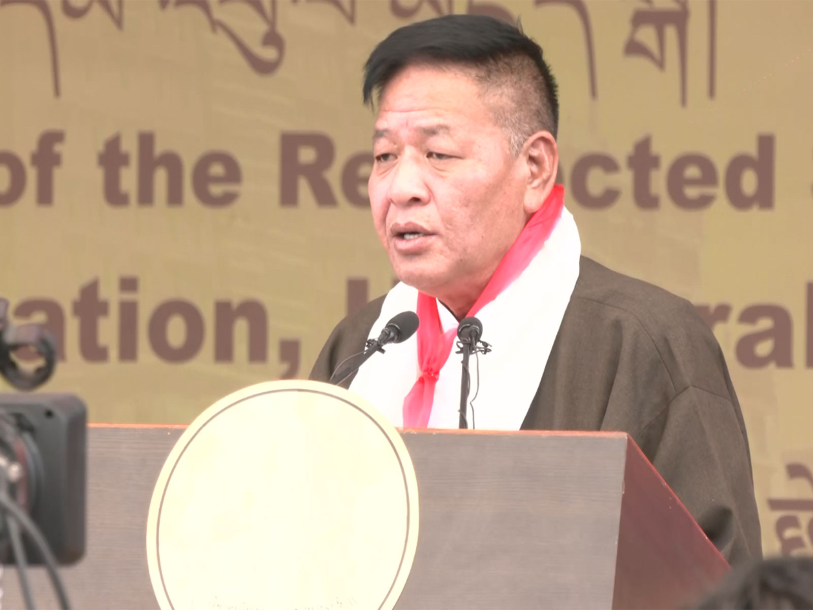 Swearing-in ceremony of the 17th Kashag of the Central Tibetan Administration (Photo/ANI) Swearing-in ceremony of the 17th Kashag of the Central Tibetan Administration (Photo/ANI)