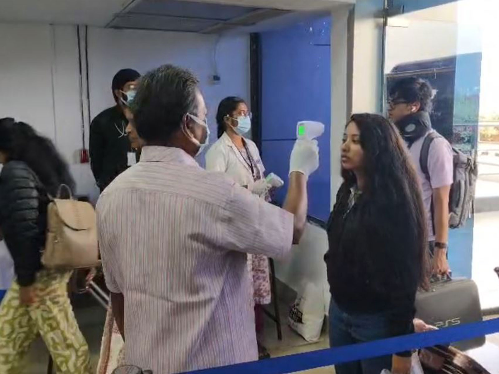 Screening tests at Vijayawada Airport (Photo/ANI) Screening tests at Vijayawada Airport (Photo/ANI)