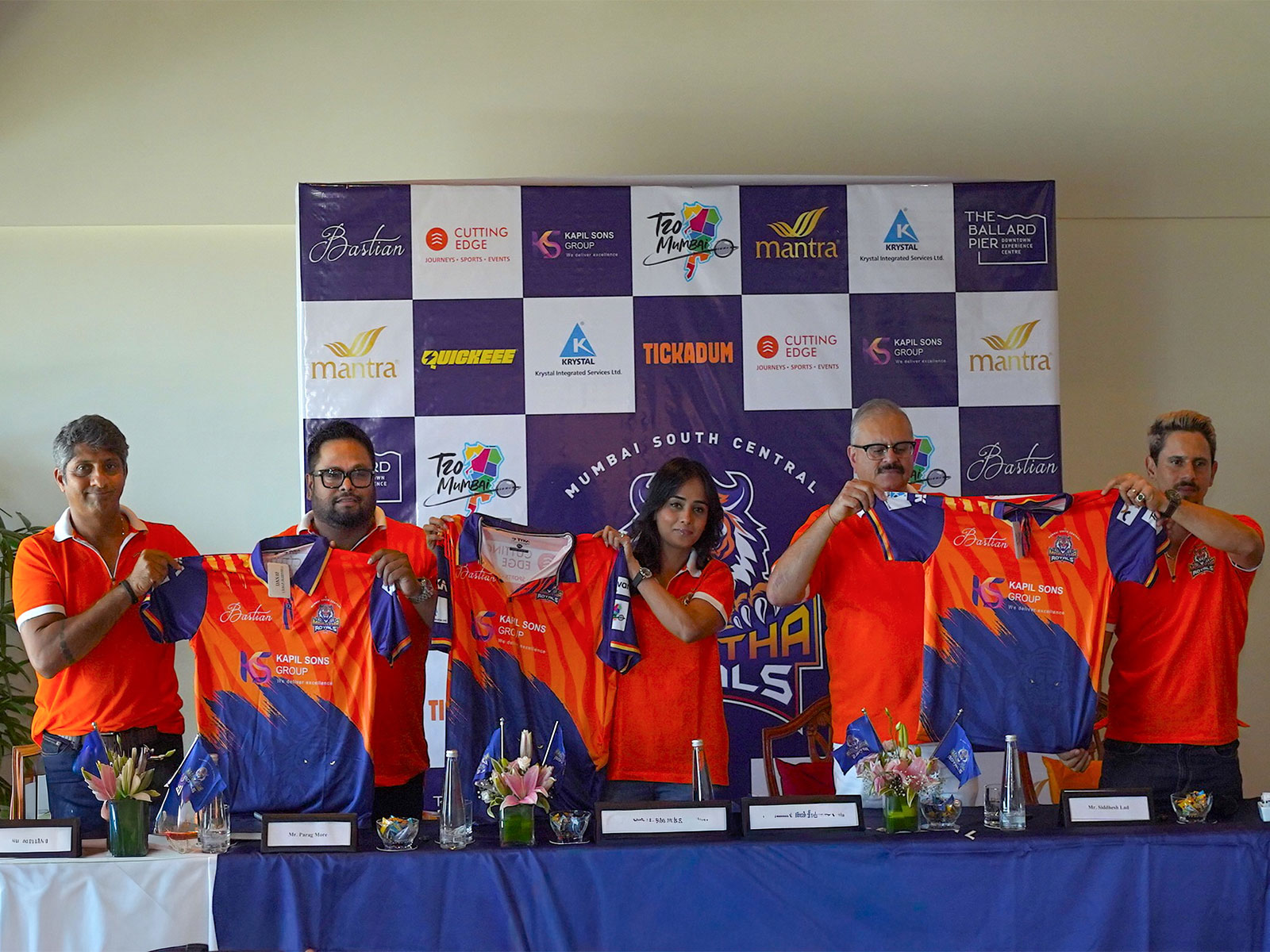 Mumbai South Central Maratha Royals unveil new jersey. (Photo/T20 Mumbai League) Mumbai South Central Maratha Royals unveil new jersey. (Photo/T20 Mumbai League)