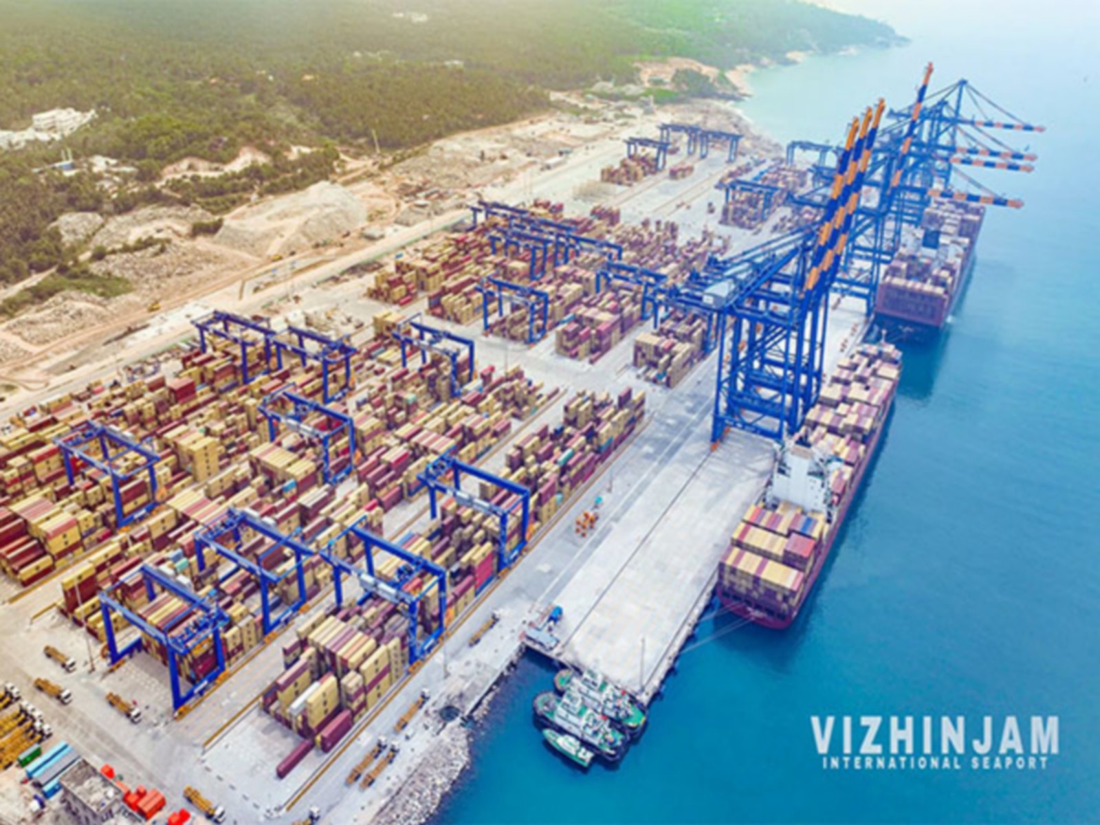 Vizhinjam International Seaport (Image: X/@pinarayivijayan) Vizhinjam International Seaport (Image: X/@pinarayivijayan)