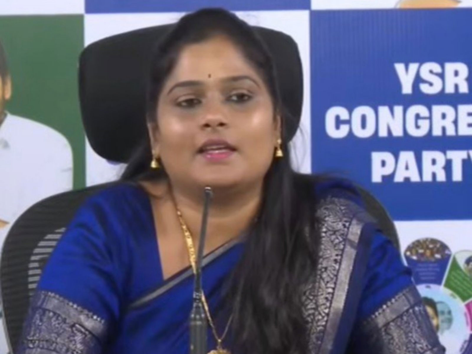 YSRCP spokesperson Naga Malleswari (Photo/ysrcongress)