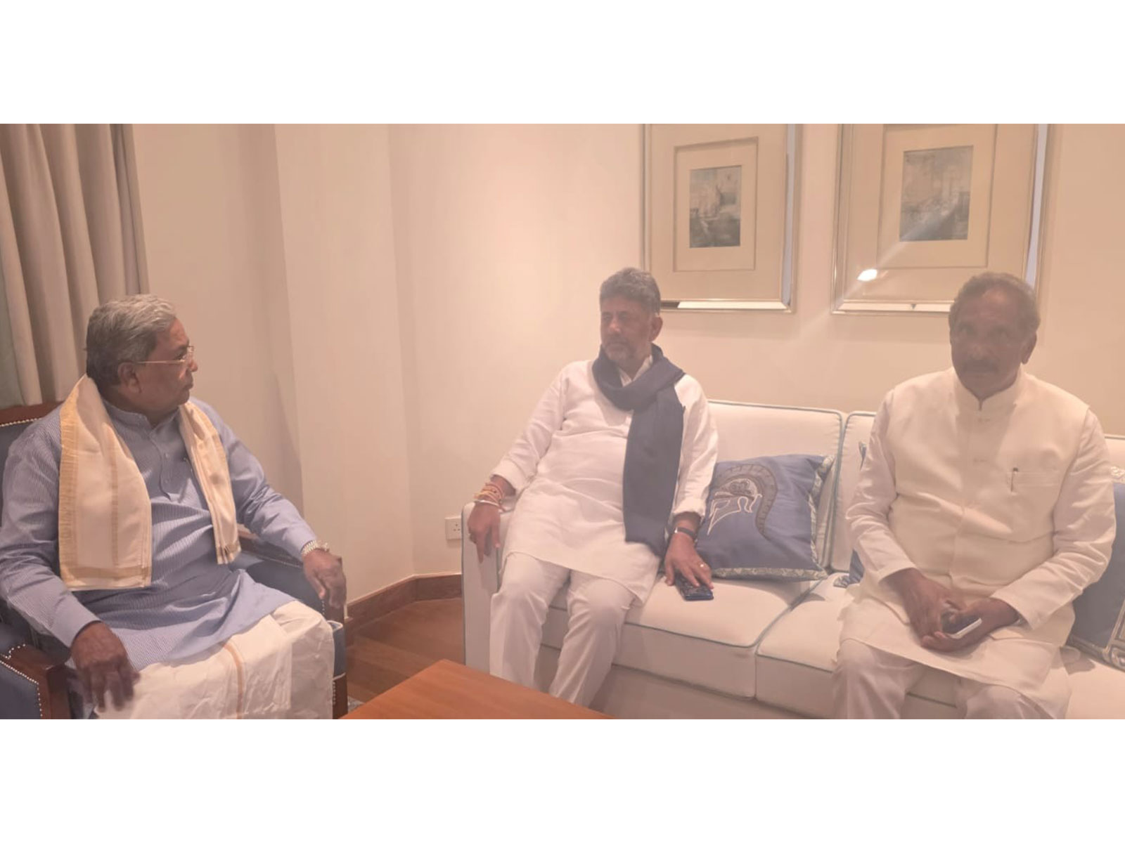 Siddaramaiah-DK Shivakumar hold meeting in New Delhi (Photo/CMO) Siddaramaiah-DK Shivakumar hold meeting in New Delhi (Photo/CMO)