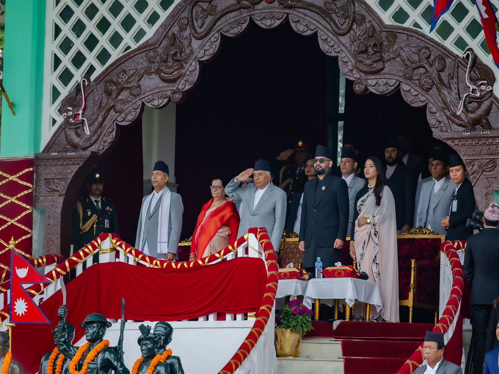 Nepal's leaders attend Republic Day celebration (Photo/ANI)