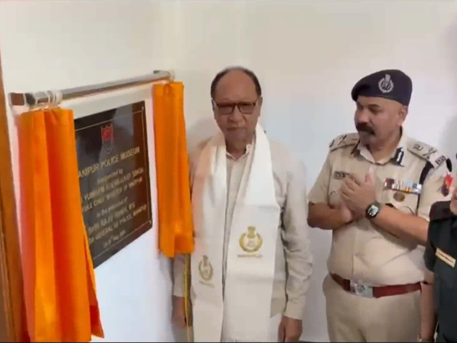 Manipur CM Yumnam Khemchand inaugurates State Police Museum (Photo/ANI) Manipur CM Yumnam Khemchand inaugurates State Police Museum (Photo/ANI)