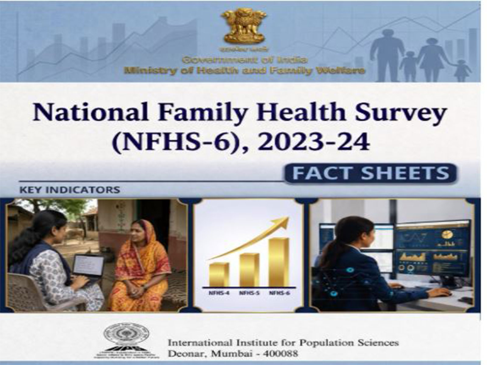 Ministry of Health and Family Welfare released the National Family Health Survey 6 today (Photo/PIB) Ministry of Health and Family Welfare released the National Family Health Survey 6 today (Photo/PIB)