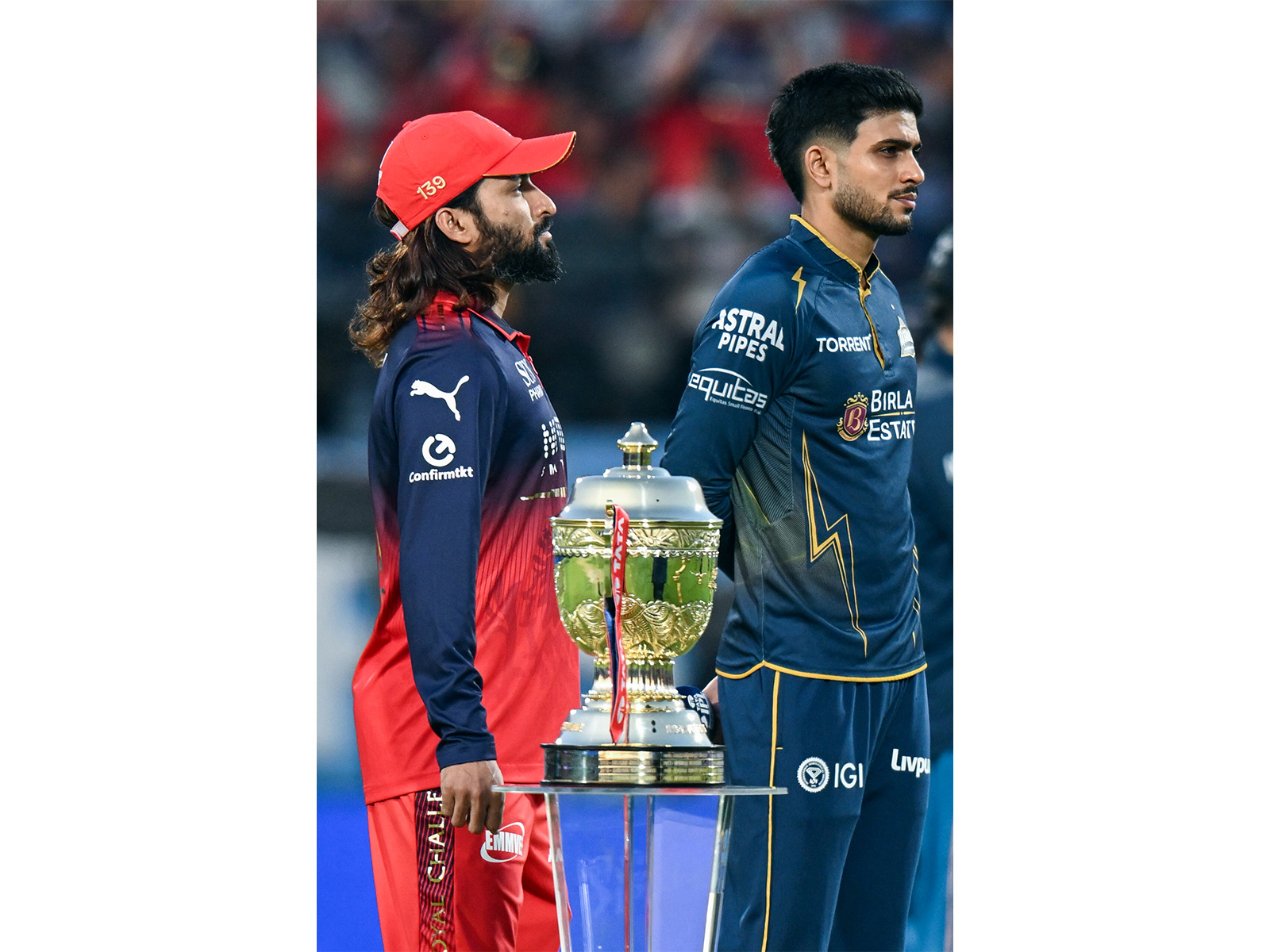 RCB skipper Rajat Patidar (left) and GT captain Shubman Gill (right) (Photo: ANI) RCB skipper Rajat Patidar (left) and GT captain Shubman Gill (right) (Photo: ANI)