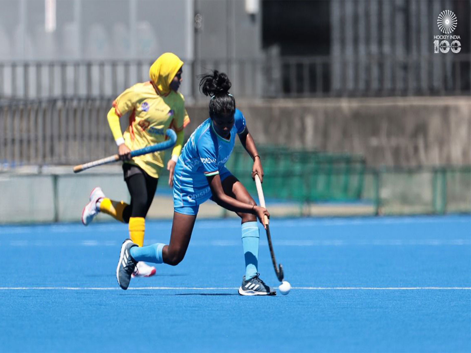 India and Malaysia U18 Women’s Hockey Teams in action (Photo: Hockey India) India and Malaysia U18 Women’s Hockey Teams in action (Photo: Hockey India)