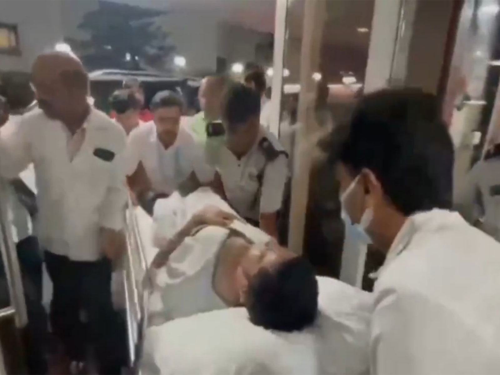 TMC MP Abhishek Banerjee brought to Belle Vue hospital in Kolkata (Photo/TMC)