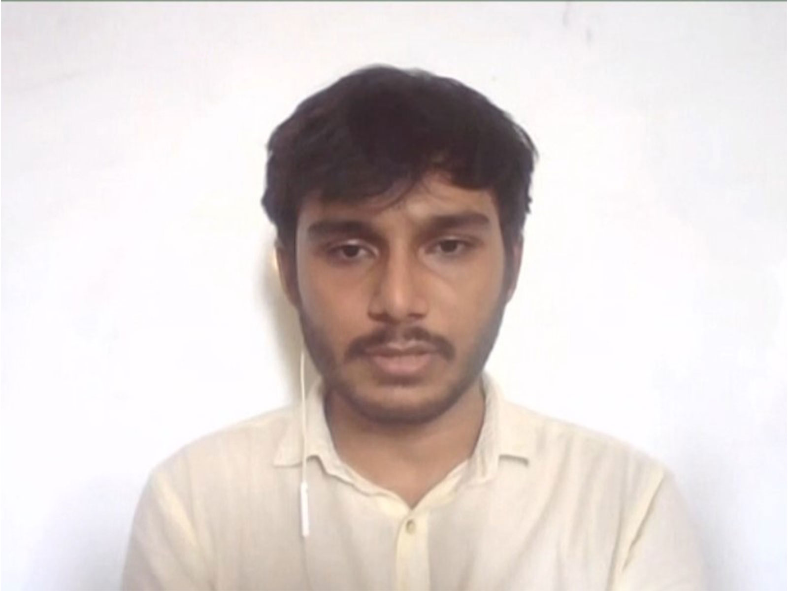 Btech student and an ethical hacker Tirth Parmar (Photo/ANI)