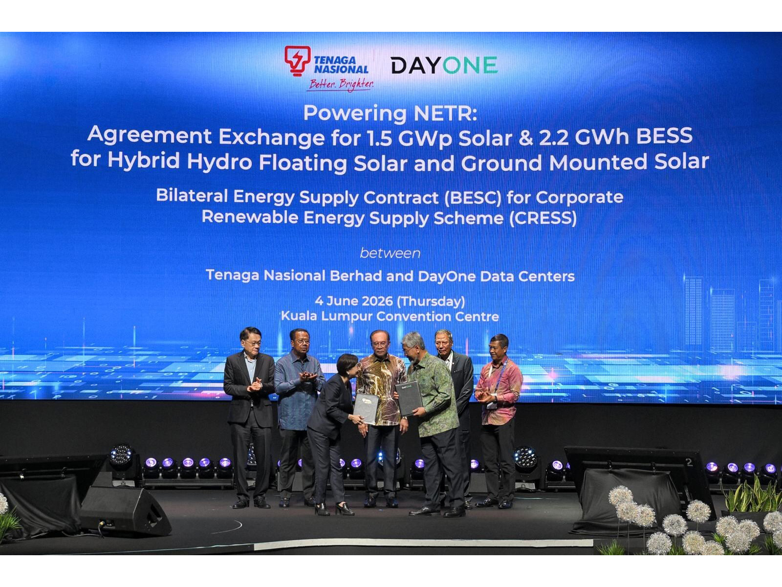 DayOne Secures Over 1GW Renewable Energy in Malaysia in Landmark TNB Partnership DayOne Secures Over 1GW Renewable Energy in Malaysia in Landmark TNB Partnership