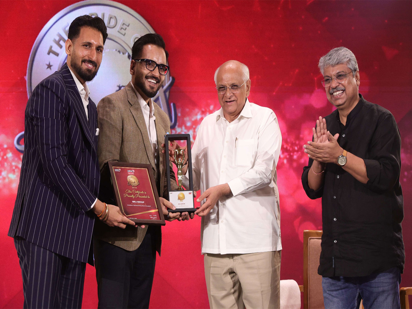 Honoured by the Chief Minister of Gujarat, Brij Group receives the state’s highest real estate award for its unwavering commitment to quality and trust