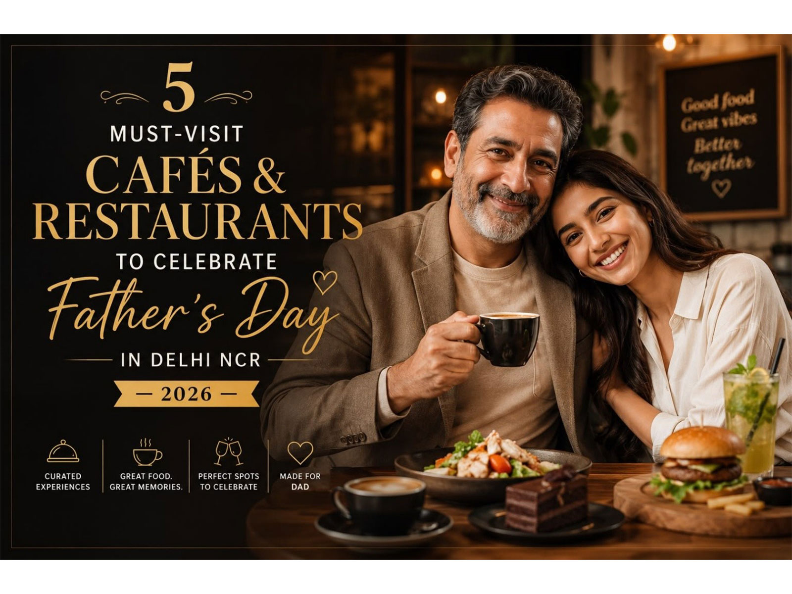 5 Must Visit Cafes & Restaurants to celebrate Father’s Day in Delhi NCR - 2026 5 Must Visit Cafes & Restaurants to celebrate Father’s Day in Delhi NCR - 2026