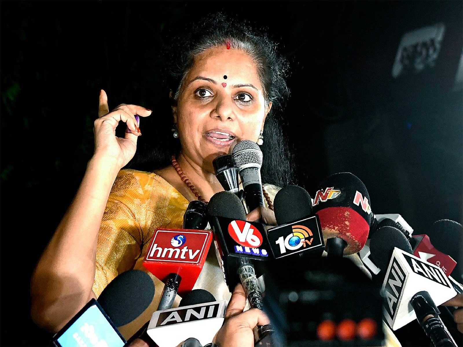 TRS chief K Kavitha (Photo/ANI) TRS chief K Kavitha (Photo/ANI)