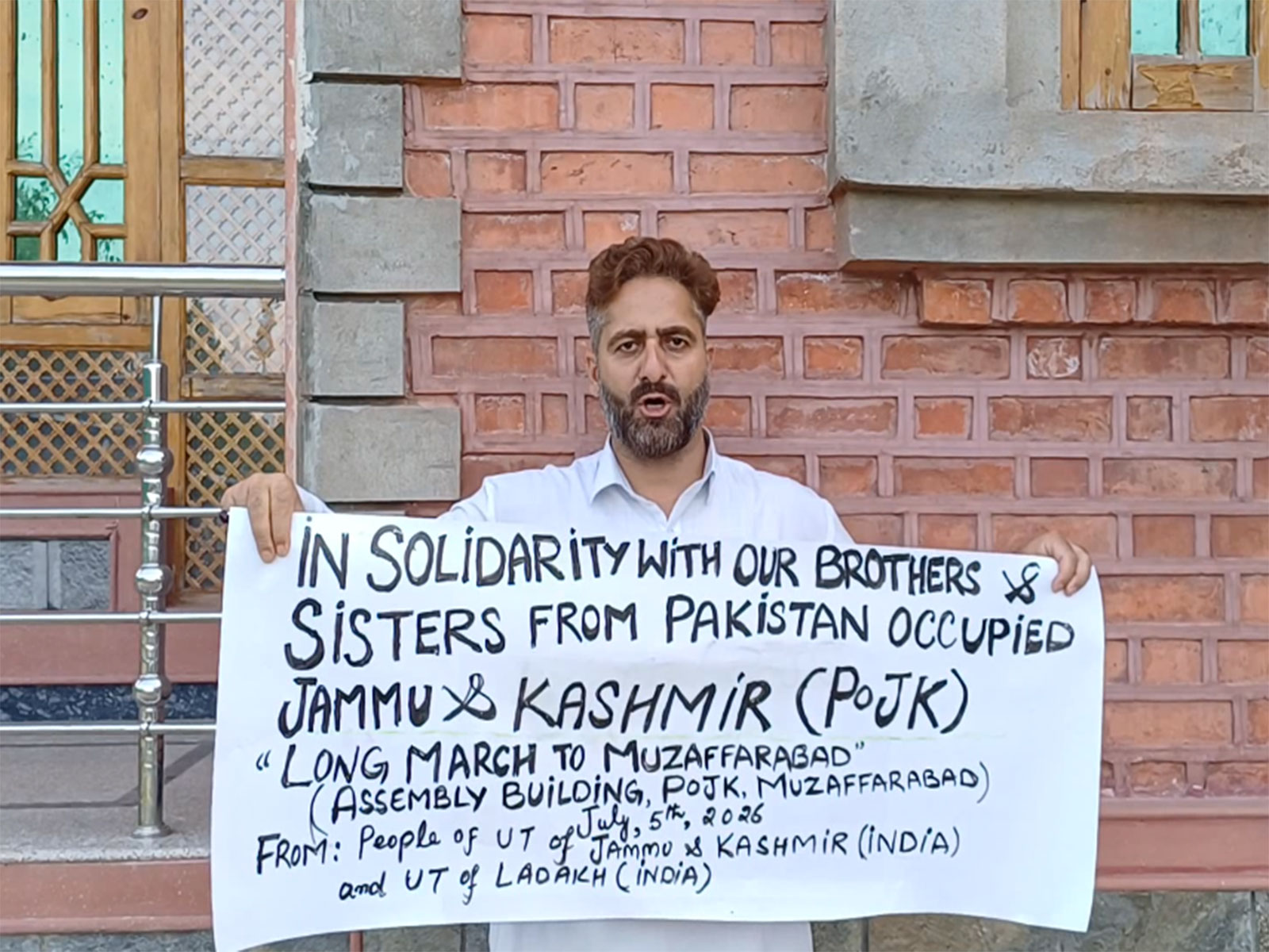 Jammu and Kashmir-based social activist Javed Ahmad Beigh (Photo/ANI) Jammu and Kashmir-based social activist Javed Ahmad Beigh (Photo/ANI)