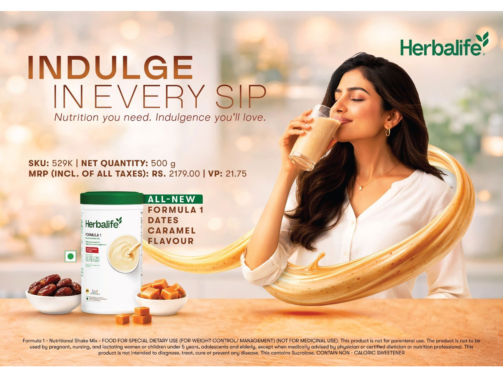 Herbalife India Introduces Dates Caramel Variant in its Formula 1 Nutritional Shake Range Herbalife India Introduces Dates Caramel Variant in its Formula 1 Nutritional Shake Range