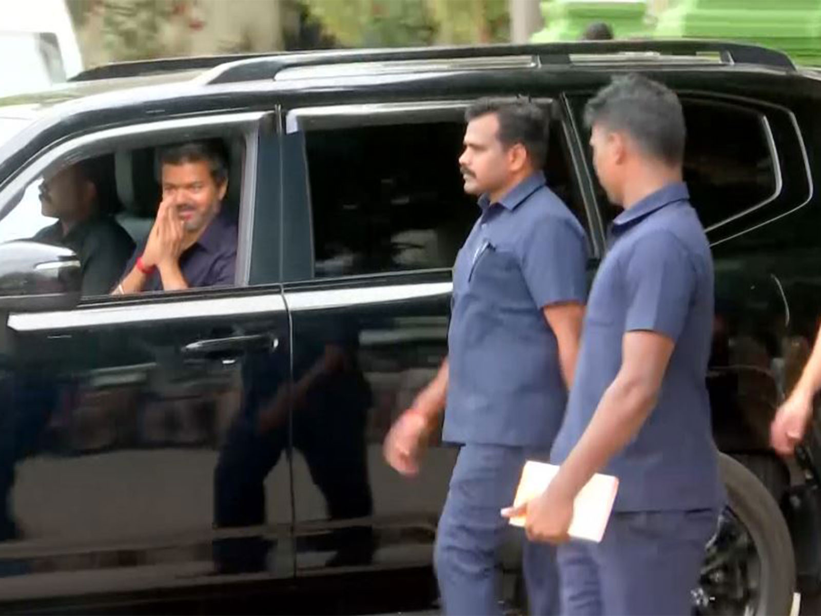 Chief Minister Vijay Joseph leaving from District Collector's office (Photo/ANI)