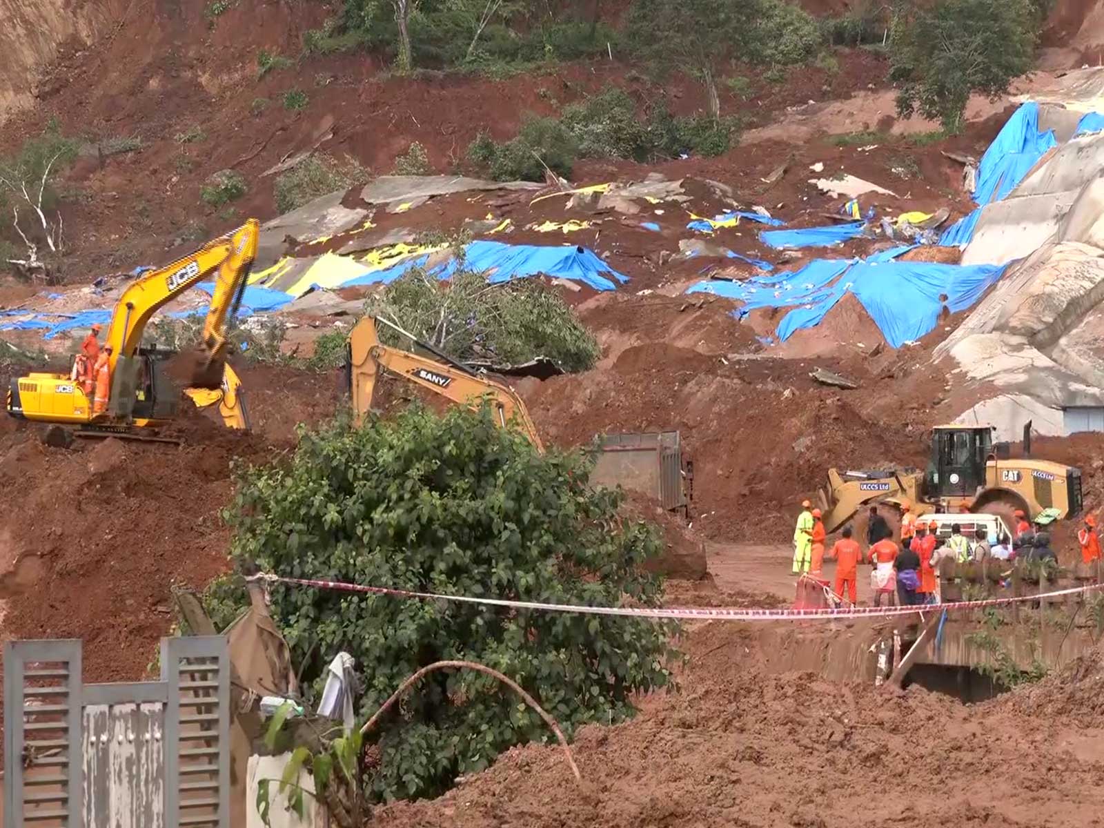 Visuals from Wayanad Landslide site (Photo/ANI) Visuals from Wayanad Landslide site (Photo/ANI)