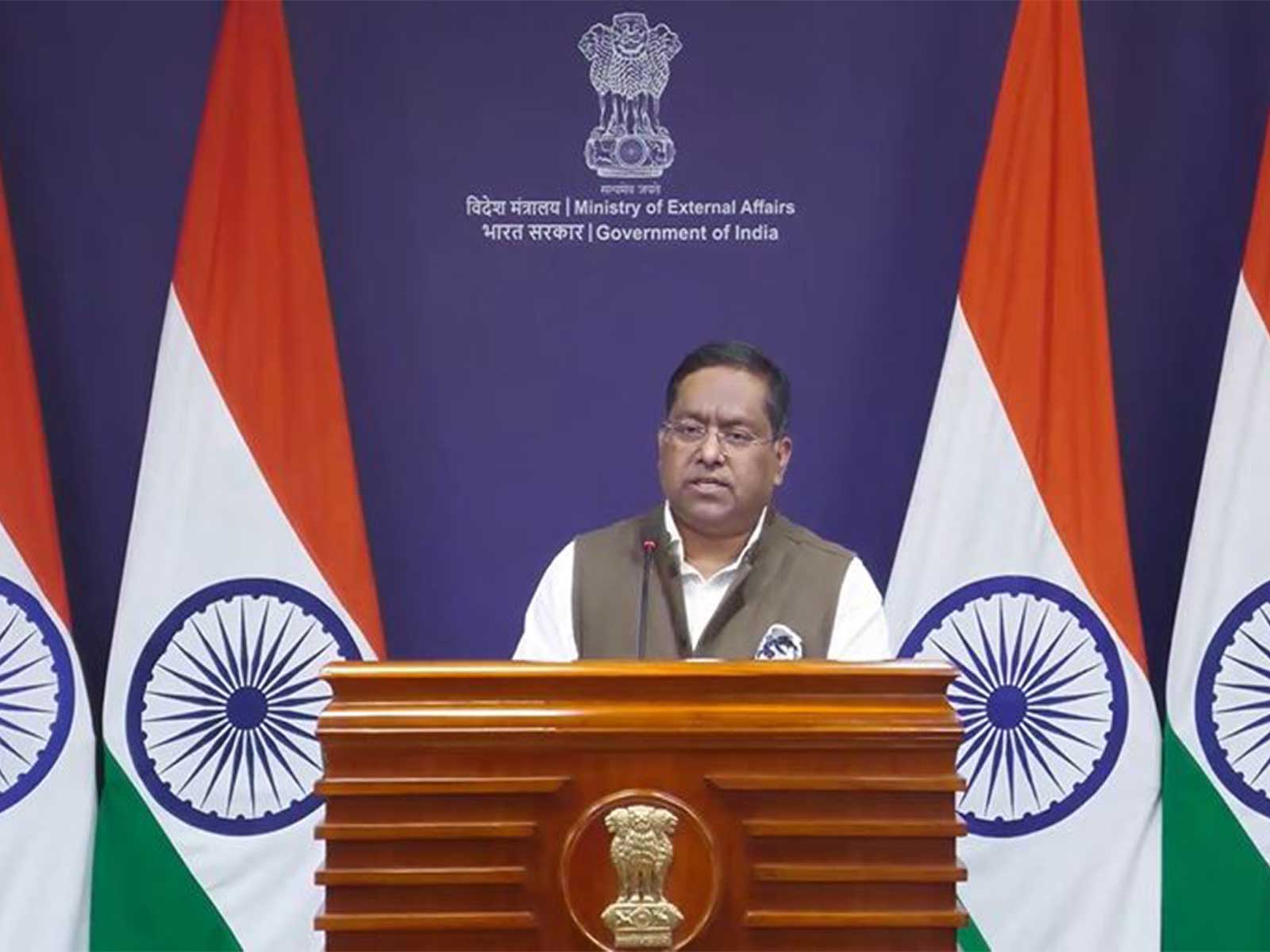 Ministry of External Affairs Spokesperson Randhir Jaiswal (Photo/ Youtube @MEAIndia) Ministry of External Affairs Spokesperson Randhir Jaiswal (Photo/ Youtube @MEAIndia)