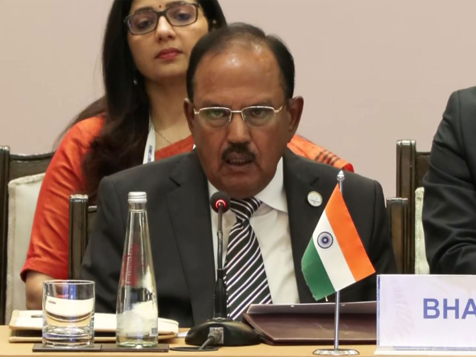 National Security Adviser (NSA) Ajit Doval addressing the fifth BIMSTEC National Security Advisers' Meeting (Photo/ANI) National Security Adviser (NSA) Ajit Doval addressing the fifth BIMSTEC National Security Advisers' Meeting (Photo/ANI)