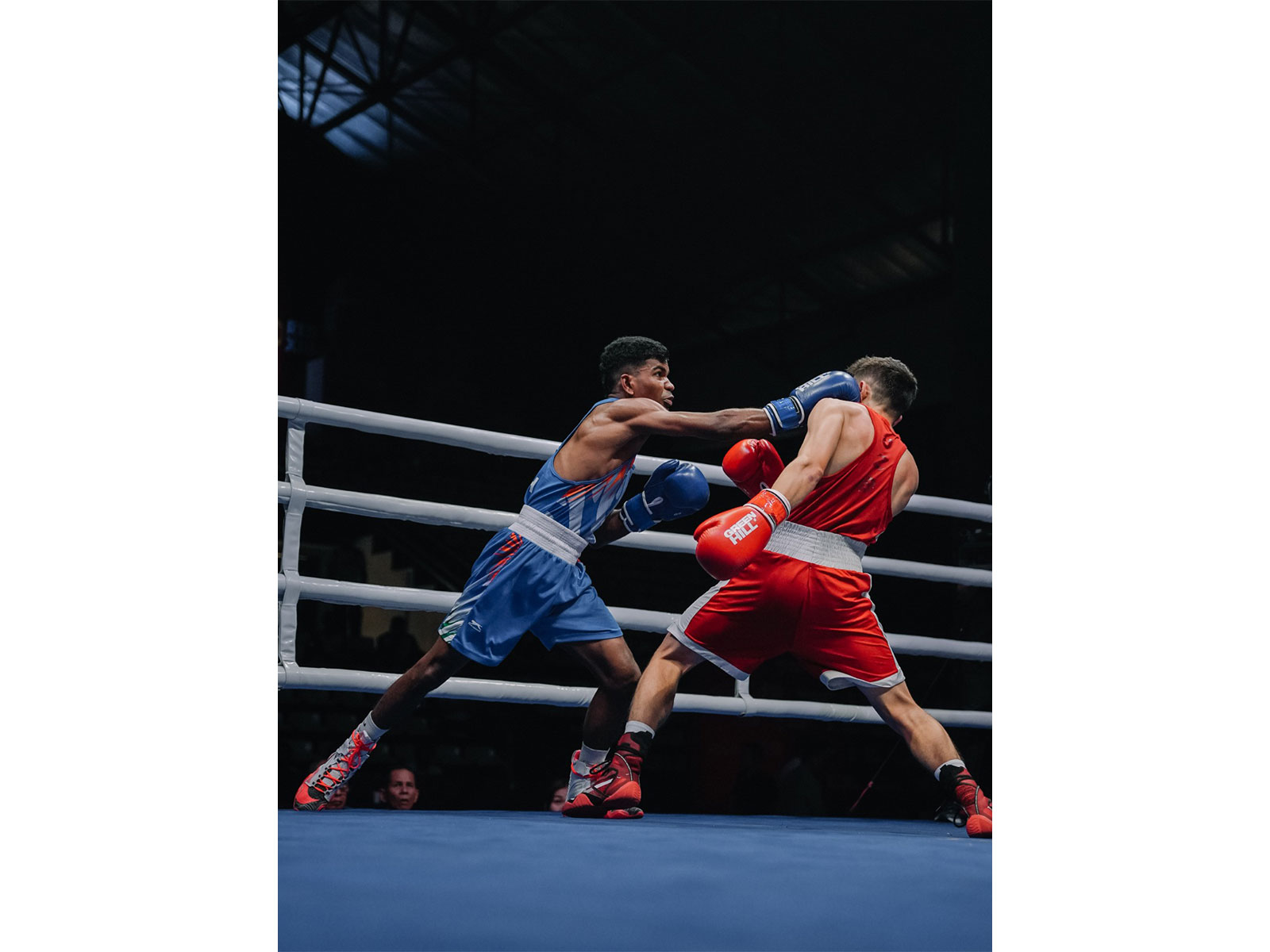 Vishvanath in action at Asian U-19 & U-23 Boxing Chamipionships 2026. (Photo/BFI) Vishvanath in action at Asian U-19 & U-23 Boxing Chamipionships 2026. (Photo/BFI)
