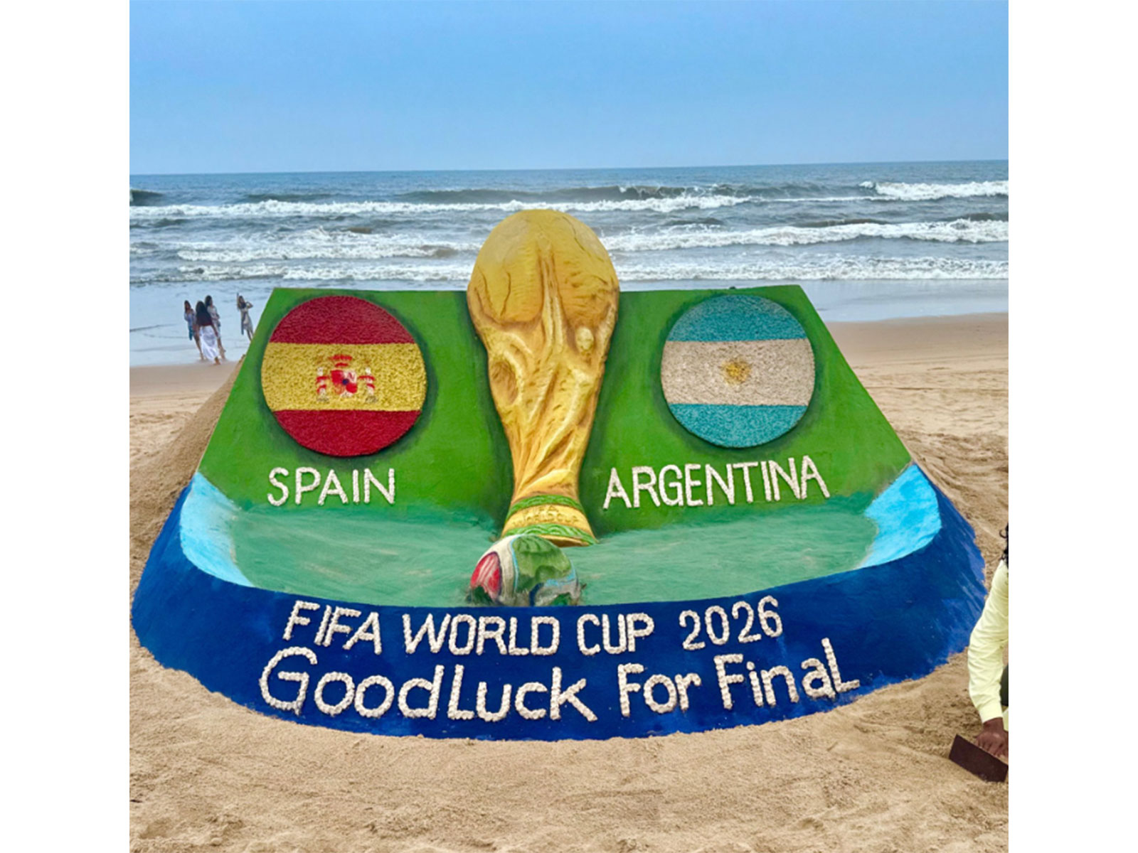 Sand sculpture by Sudarsan Pattnaik (Photo/X/@sudarsansand) Sand sculpture by Sudarsan Pattnaik (Photo/X/@sudarsansand)