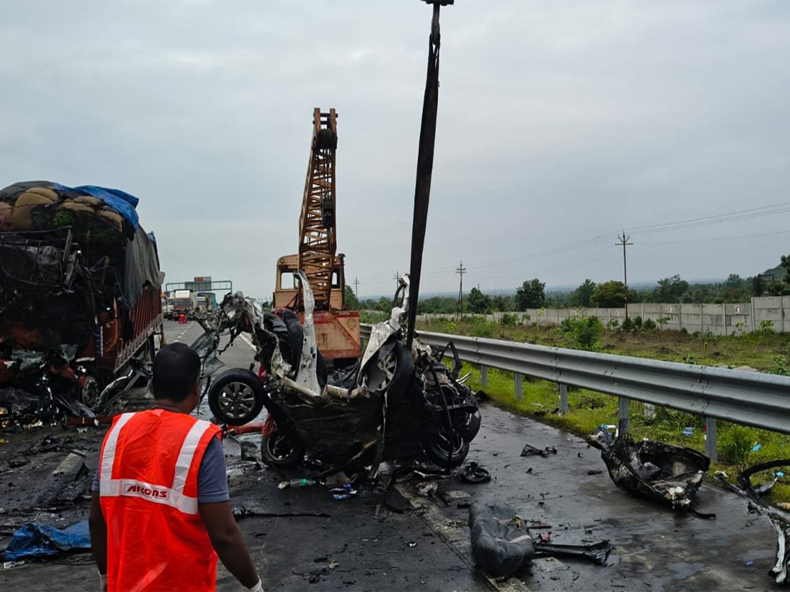 Visual from the incident spot (Photo/Police) Visual from the incident spot (Photo/Police)