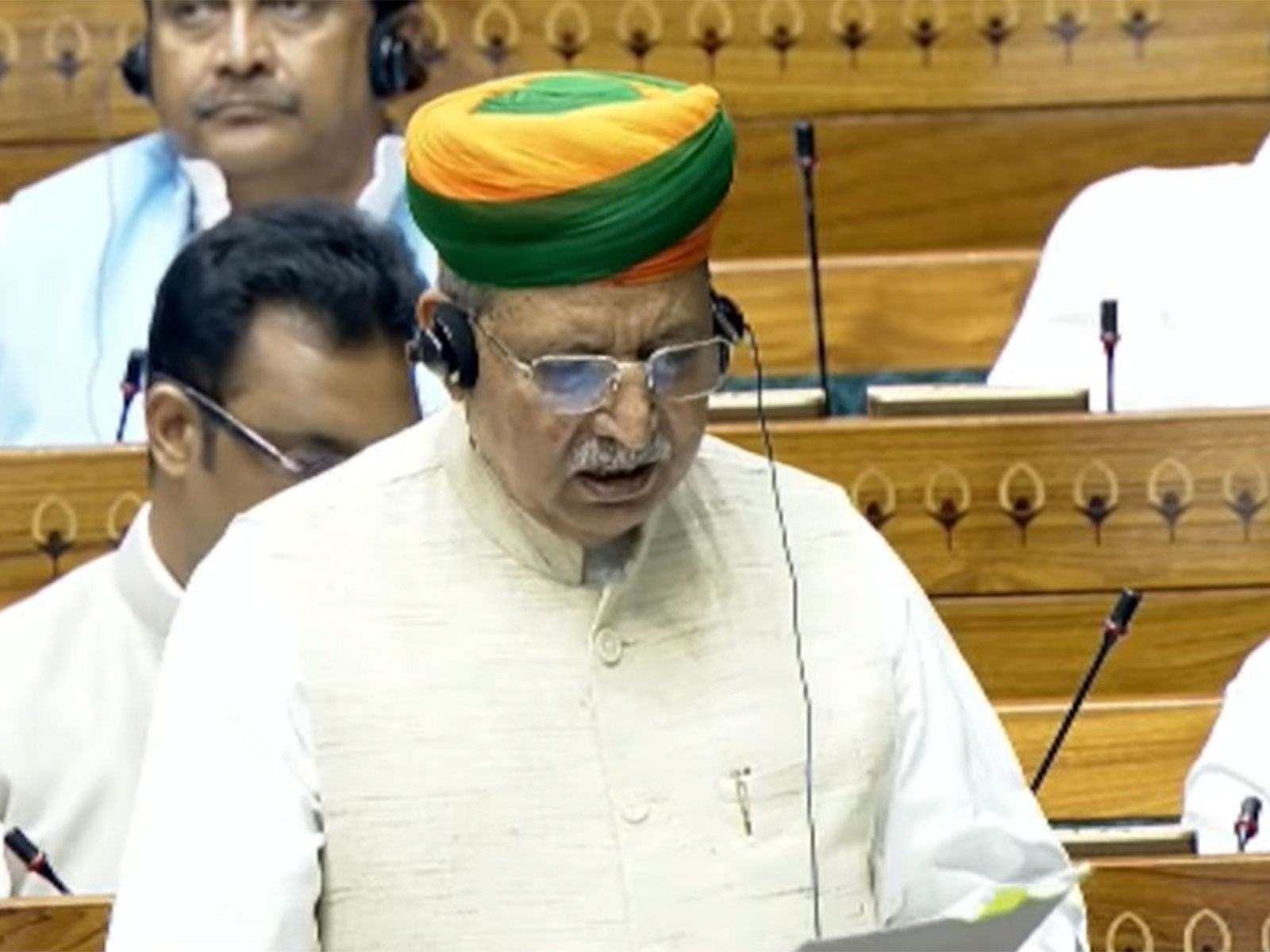Union Law Minister Arjun Ram Meghwal (Photo: Sansad TV) Union Law Minister Arjun Ram Meghwal (Photo: Sansad TV)