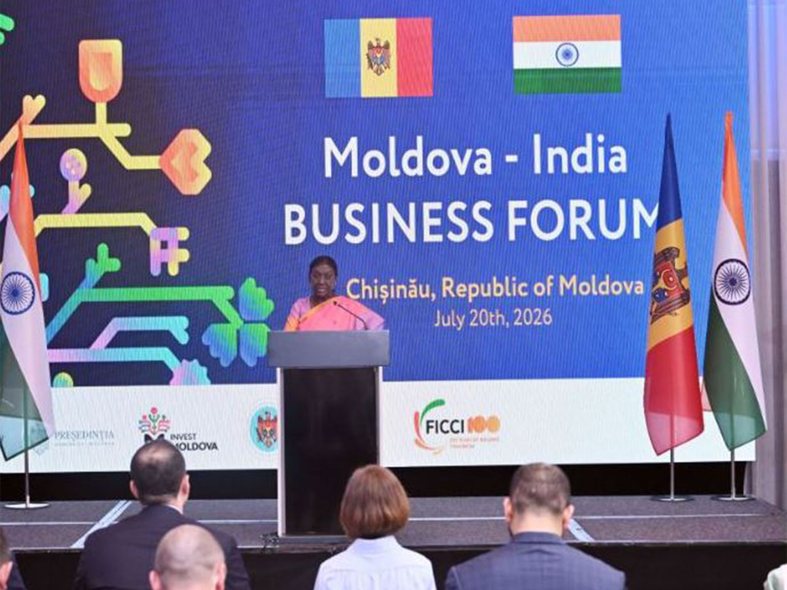 President Droupadi Murmu addressed the India–Moldova Business Forum in Chisinau (Photo/x/@rashtrapatibhvn) President Droupadi Murmu addressed the India–Moldova Business Forum in Chisinau (Photo/x/@rashtrapatibhvn)