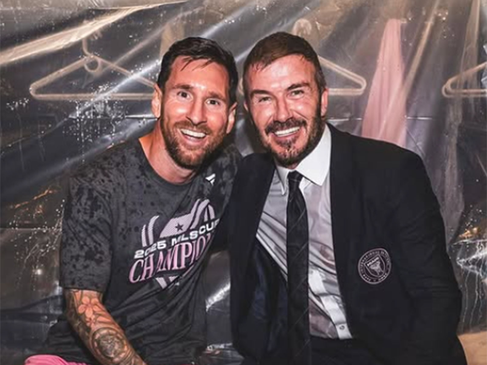 David Beckham with Lionel Messi (Photo/ Instagram@davidbeckham)
