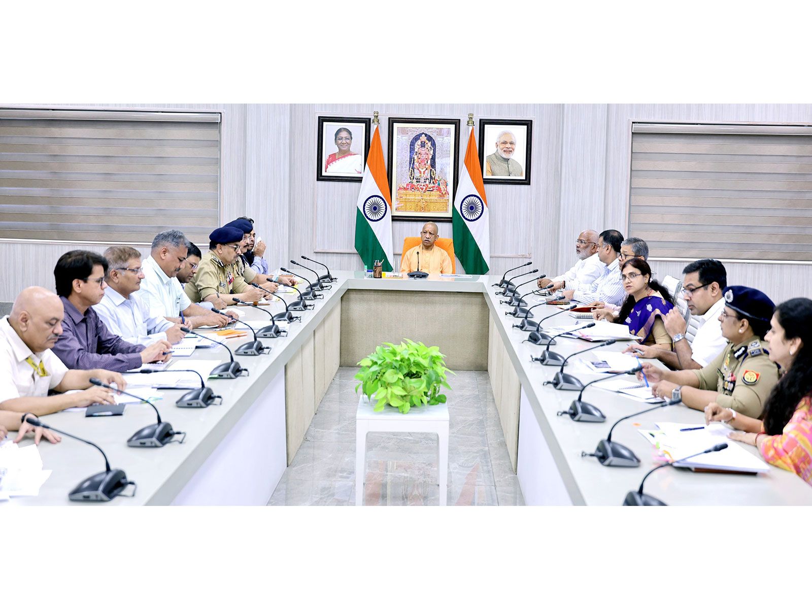 CM Yogi Adityanath chairs high-level review meeting on erratic rainfall (PhotO:X@CMOfficeUP) CM Yogi Adityanath chairs high-level review meeting on erratic rainfall (PhotO:X@CMOfficeUP)