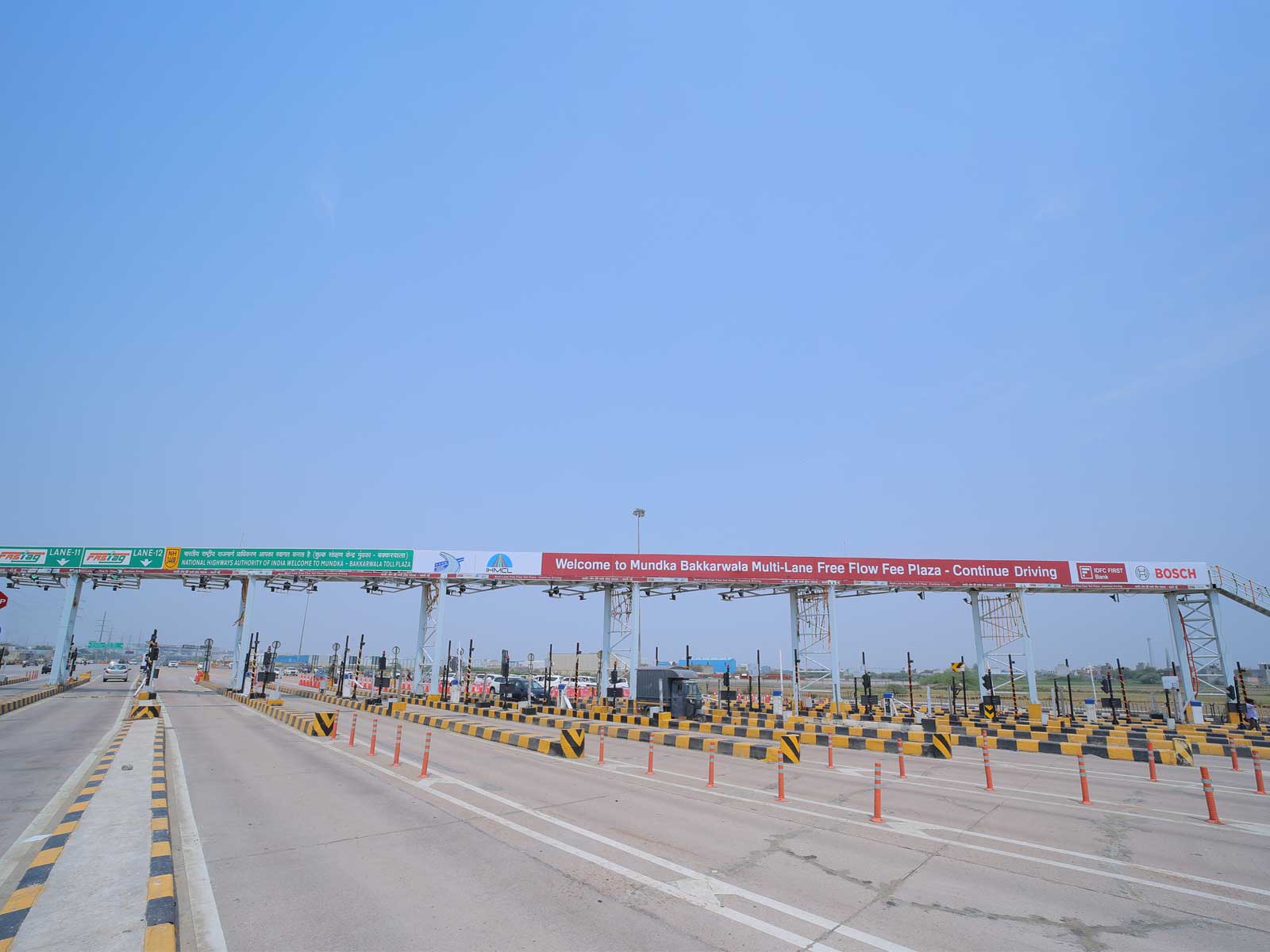 Mundka–Bakkarwala Multi-Lane Free Flow (MLFF) Toll Plaza