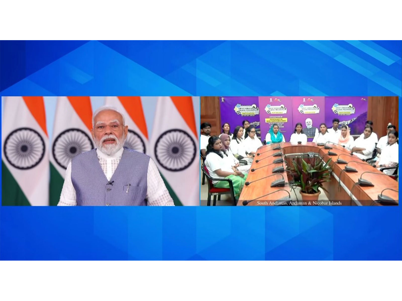 PM Modi highlights border villages development (Photo/DD News)