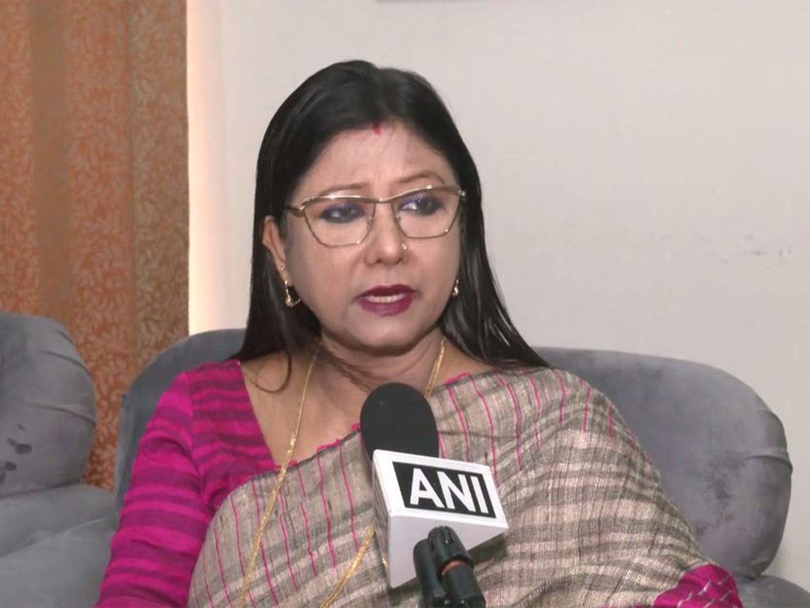 Jharkhand Mukti Morcha (JMM) MP Mahua Maji (Photo/ANI)
