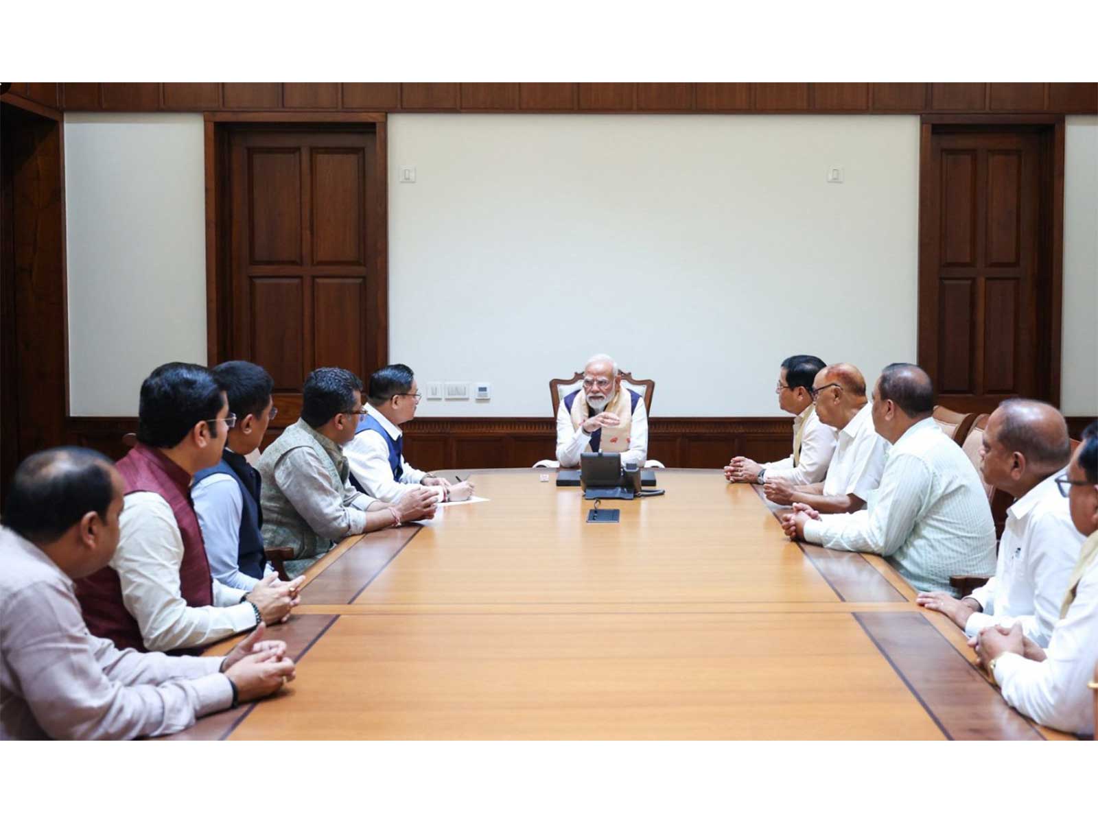 PM Modi meets MP's from Assam (Photo/X/@narendramodi))