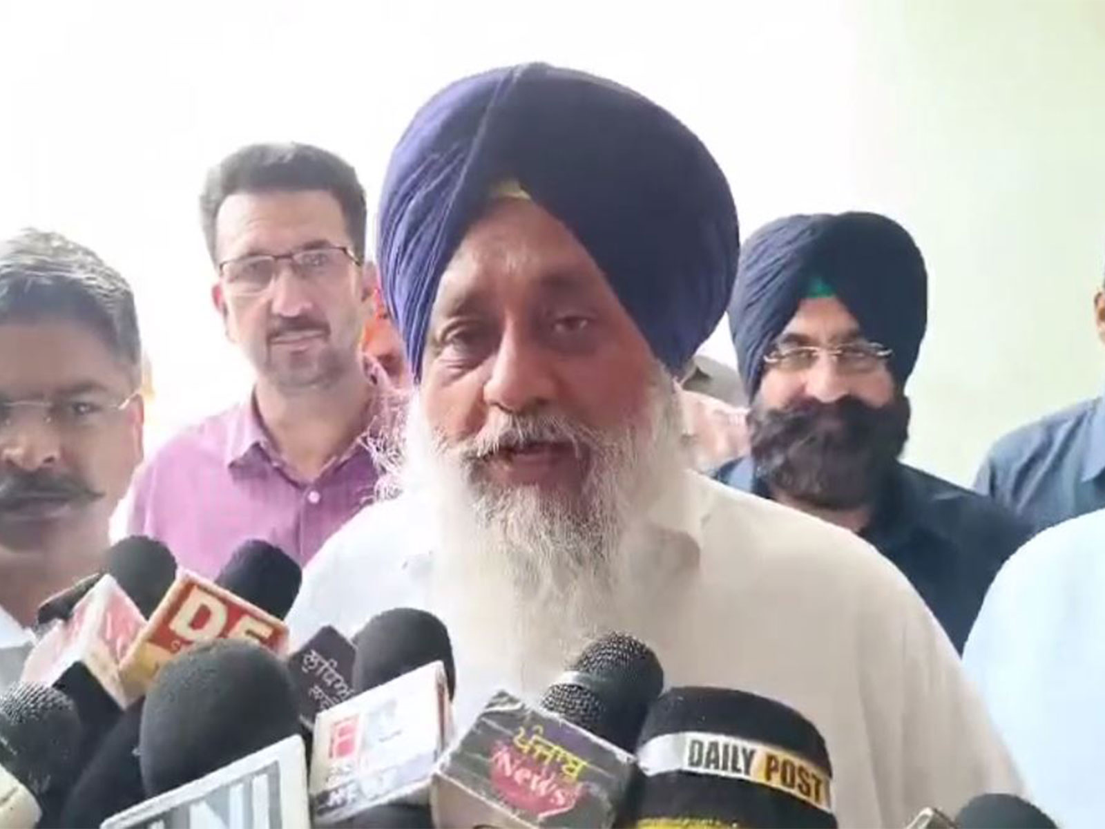 Shiromani Akali Dal (SAD) President Sukhbir Singh Badal (Photo/ANI)