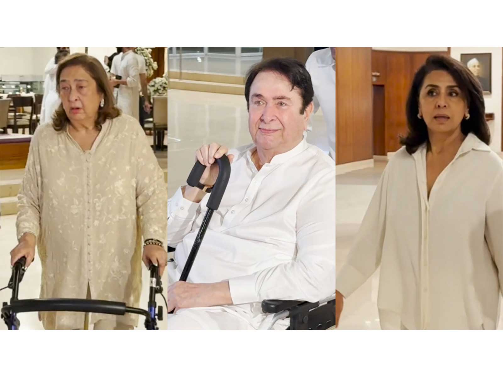 Rima Jain, Neetu Kapoor, Randhir Kapoor (Image source: ANI)