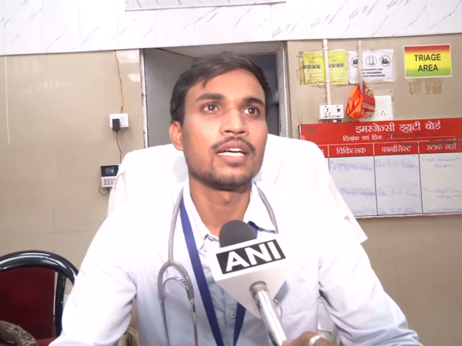 Dr Rahul Yadav, Emergency Medical Officer at Shri Ram Hospital, Ayodhya (Photo/ANI) Dr Rahul Yadav, Emergency Medical Officer at Shri Ram Hospital, Ayodhya (Photo/ANI)