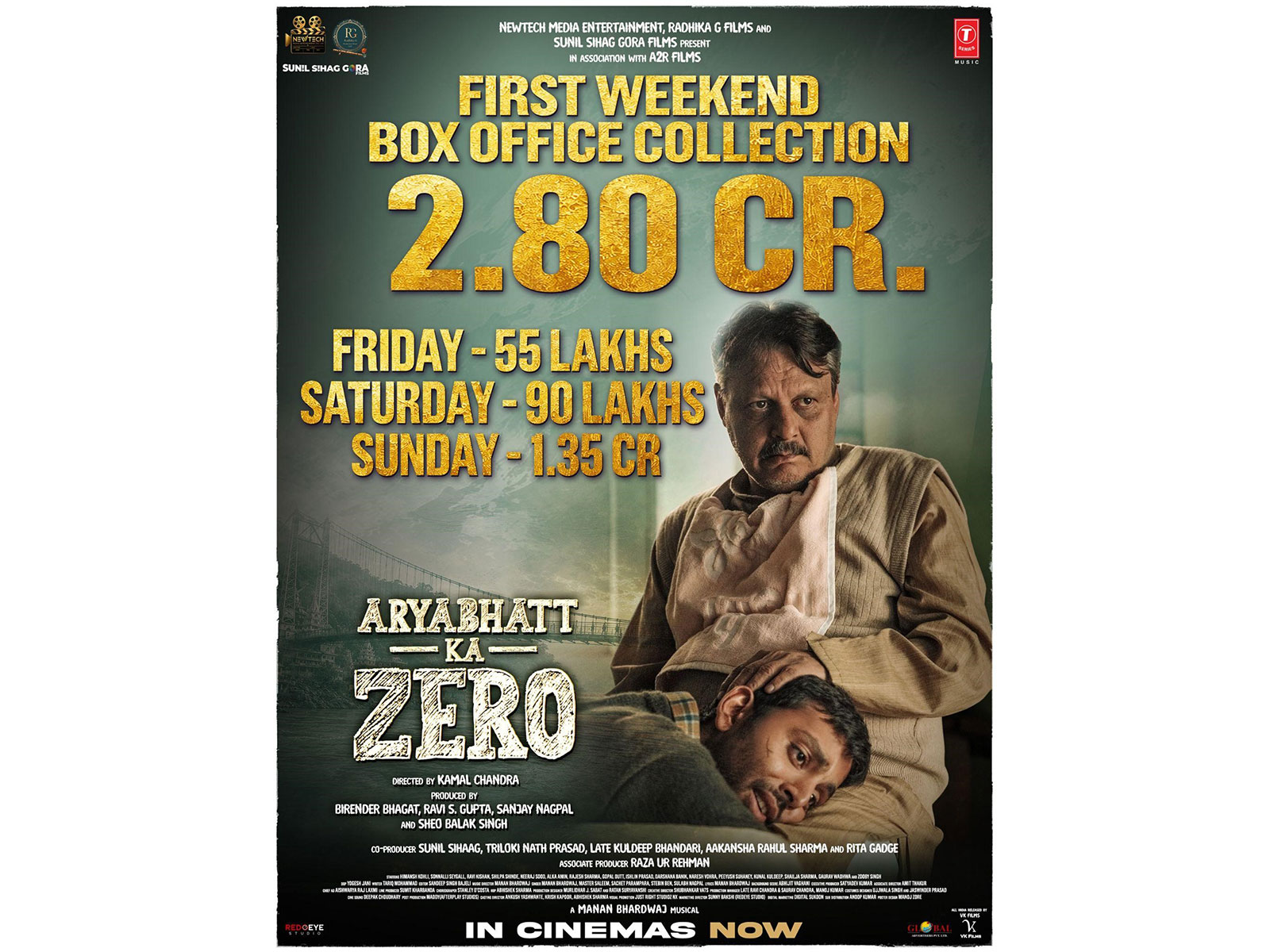 Aryabhatt Ka Zero’ Emerges Strong at Box Office With Rs. 2.80 Cr Weekend! Proves content always leads the path