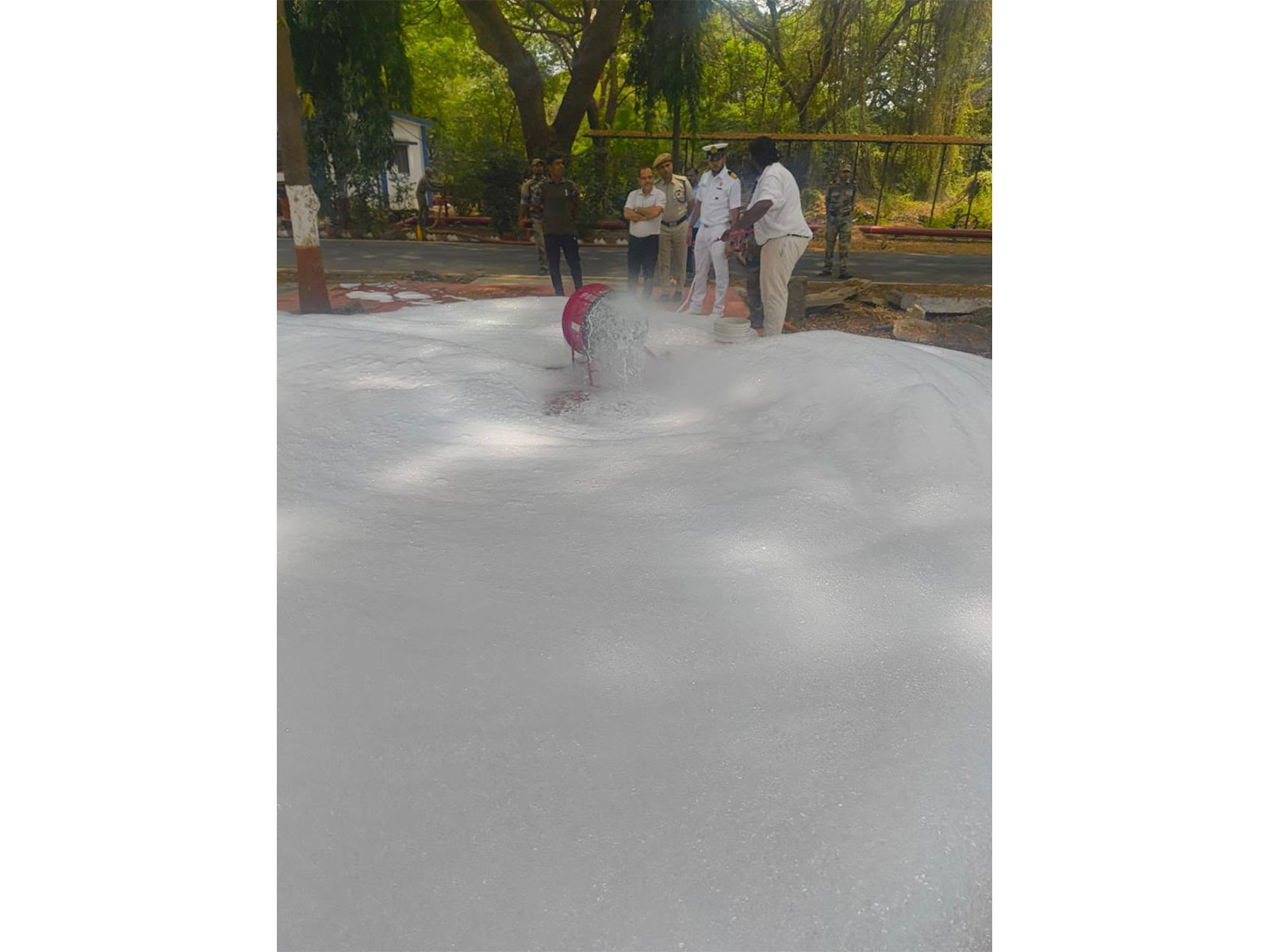 Indigenous developed AgniQuell - Fire Fighting Foam demonstration to the Indian Navy by Big Bang Boom Solutions Indigenous developed AgniQuell - Fire Fighting Foam demonstration to the Indian Navy by Big Bang Boom Solutions