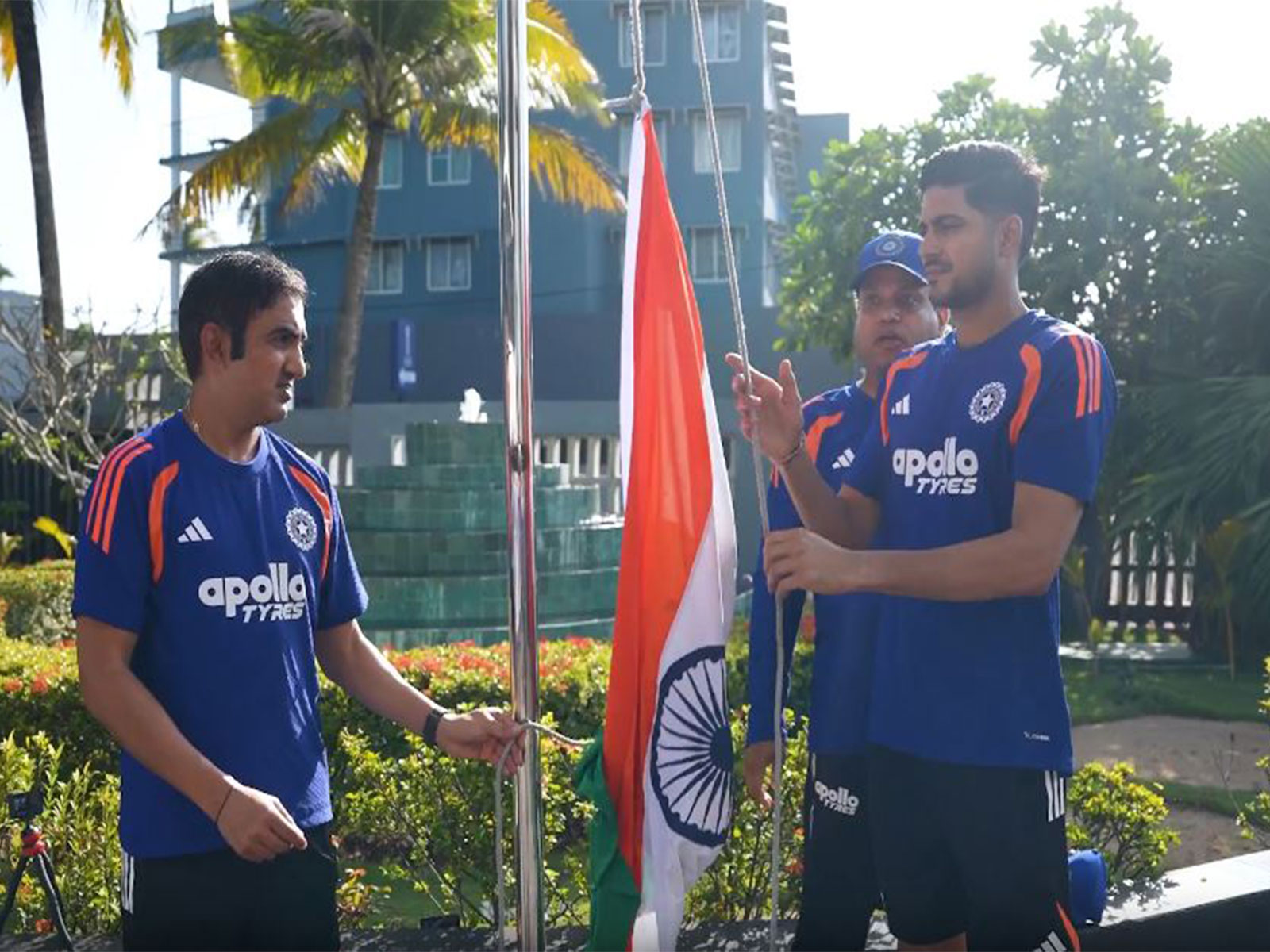 Team India celebrates Independence Day with Tricolour hoisting in Galle ahead of opening Test against Sri Lanka