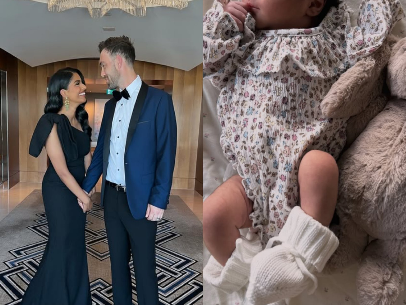 "Our dream girl is here...": Glenn Maxwell, Vini Raman welcome daughter Maia Maxwell