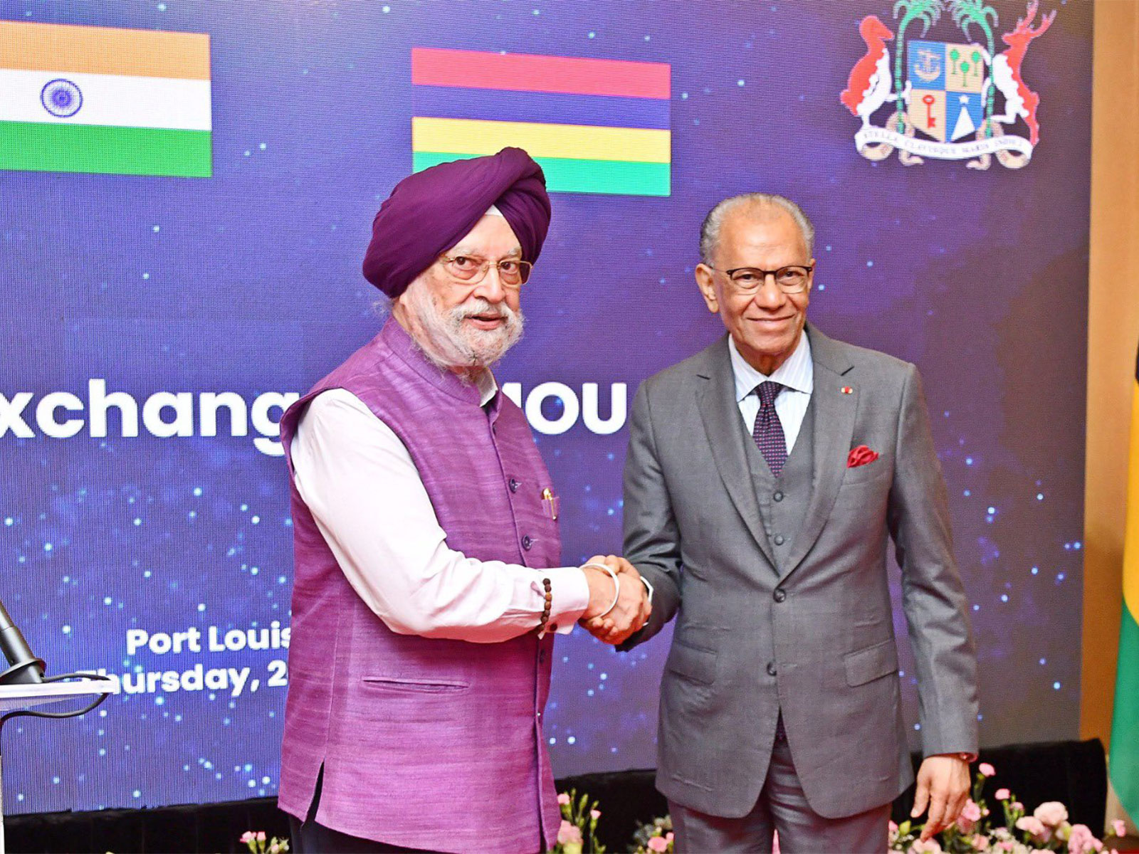 Union Minister Hardeep Singh Puri in Mauritius (Photo/X/@HardeepSPuri) Union Minister Hardeep Singh Puri in Mauritius (Photo/X/@HardeepSPuri)