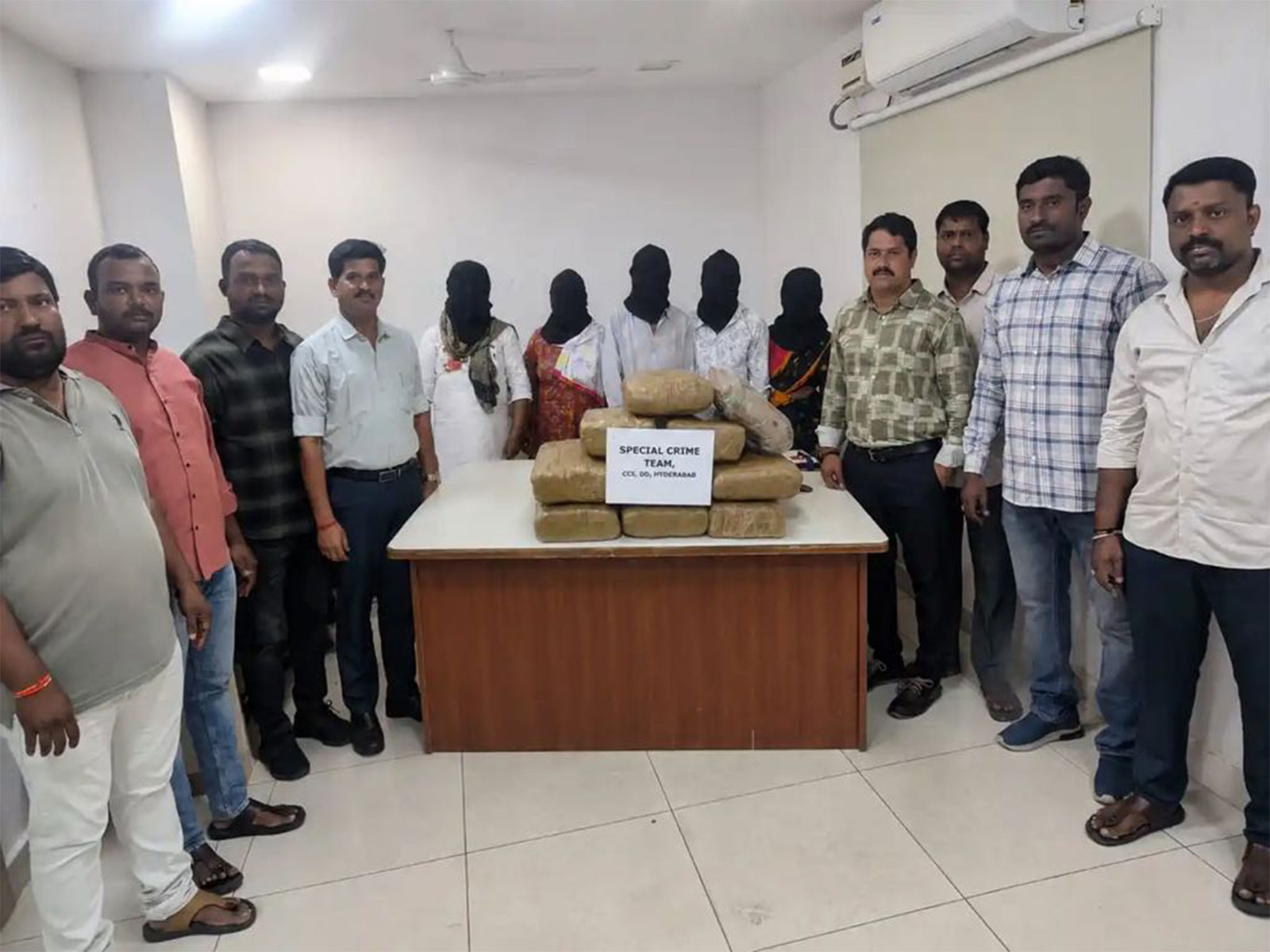 Hyderabad Police arrest 5, including 78-year-old, for illegal possession of 38 kg ganja worth Rs 10 lakh