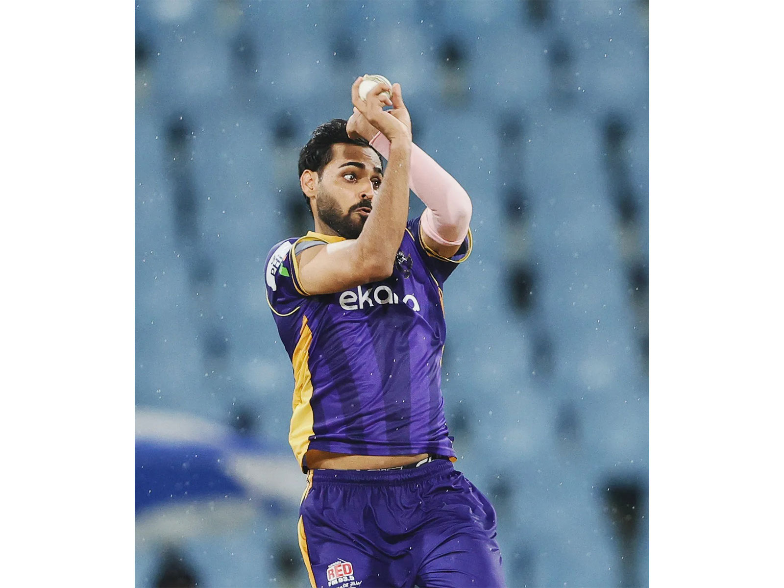 Lucknow Falcons skipper Bhuvneshwar Kumar. (Photo: UP T20 League)