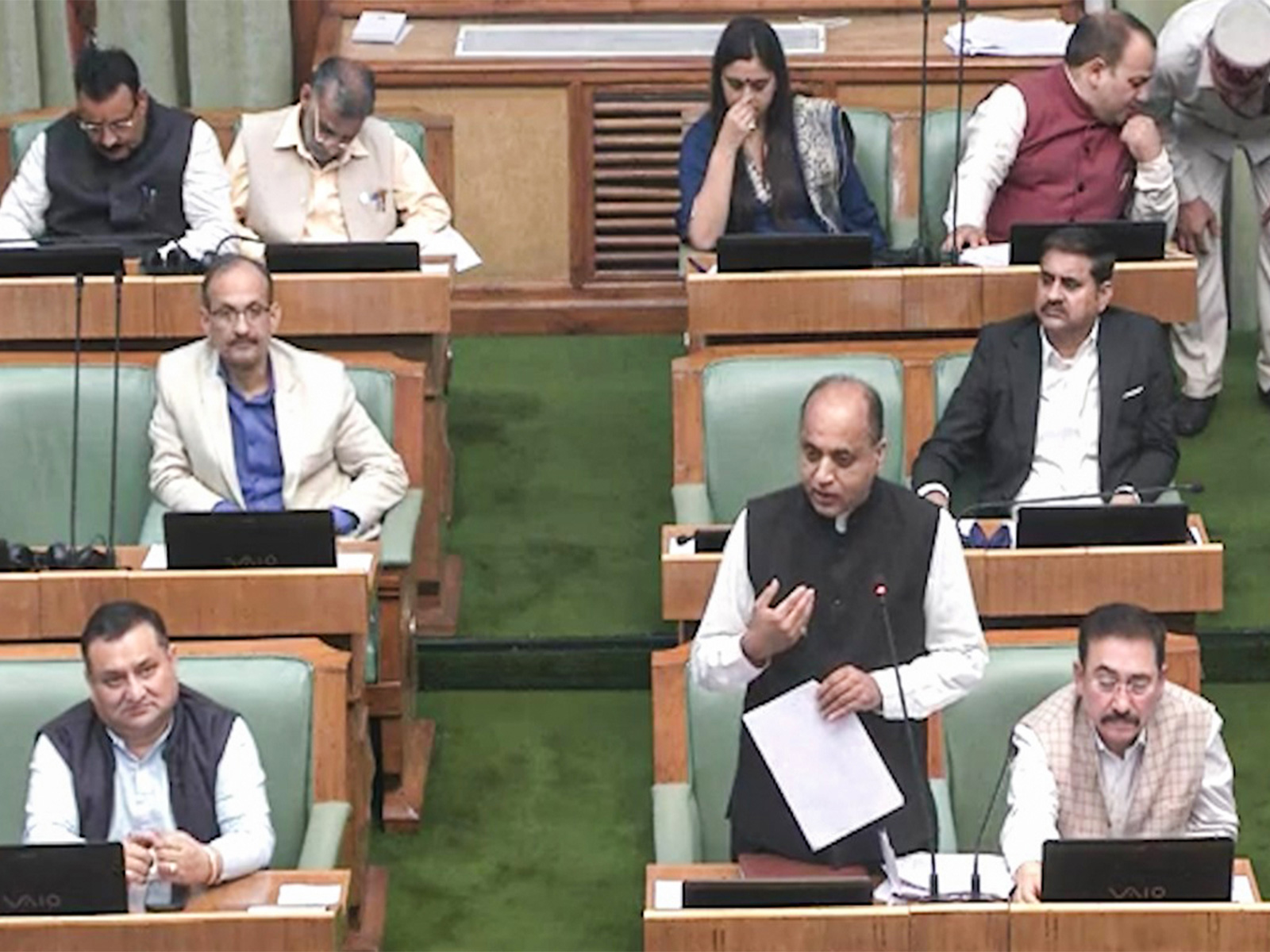 Himachal Assembly: Congress, BJP trade charges over National Anthem and Vande Mataram row
