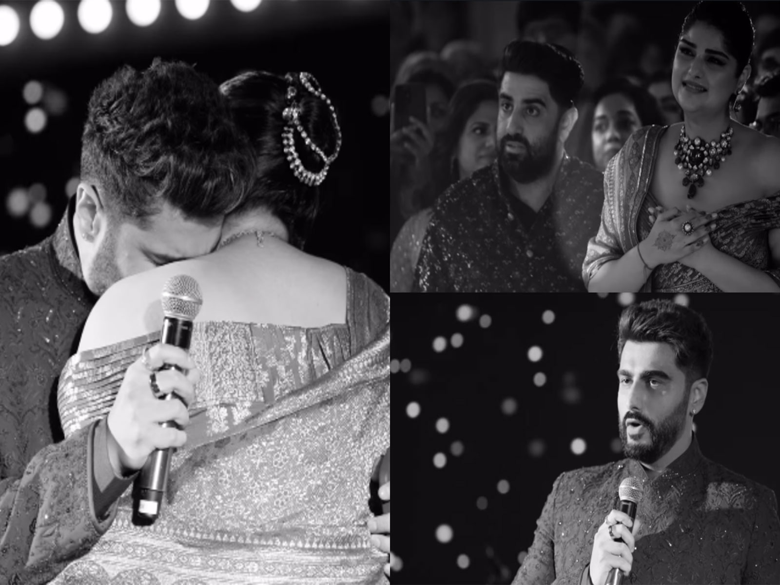 Arjun Kapoor remembers late mom, tears up at Anshula's wedding