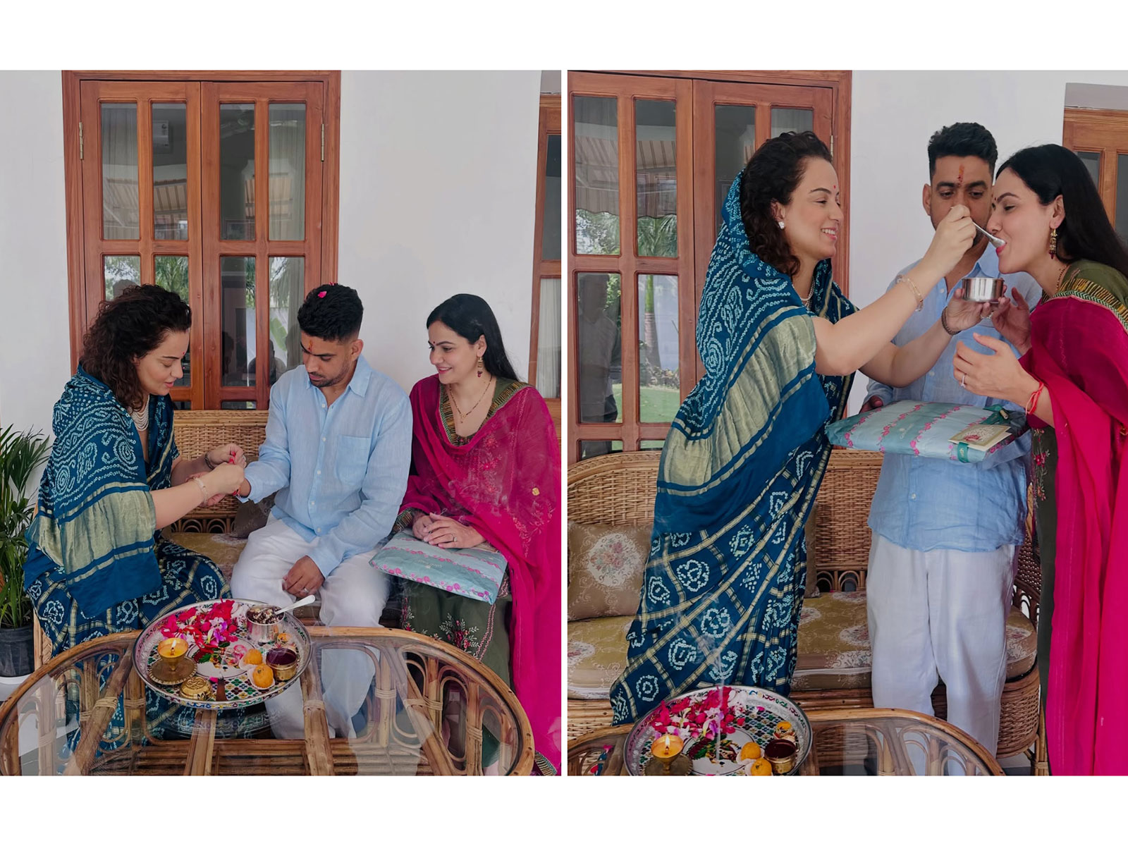 Kangana Ranaut celebrates Rakhsha Bandhan (Photos/instagram/@kanganaranaut)