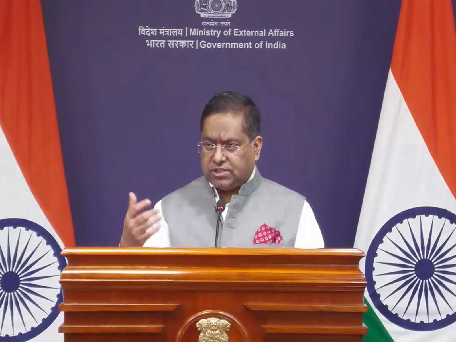 MEA spokesperson Randhir Jaiswal (Photo/Youtube@Ministry of External Affairs) MEA spokesperson Randhir Jaiswal (Photo/Youtube@Ministry of External Affairs)